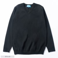WORK WEAR SUIT/洗えるストレッチニット・Vネック/507100406