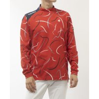 le coq sportif GOLF /ルコックスポルティフ ゴルフ le coq sportif golf メンズ ゴルフ 長袖シャツ 【ストレッチフォーサー】総柄プリントモックネックシャツ QGM/507100733