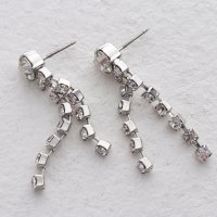 Genet Vivien/ジュネビビアン Genet Vivien ラインストーンピアス/507101262