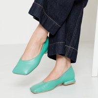 HIMIKO/ヒミコ 卑弥呼 ワイドスクエアトゥローヒールパンプス/631106/507101563