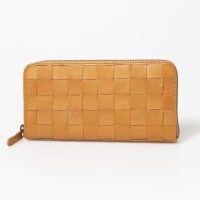 zucchero/ズッケロ zucchero 長財布 本革 ラウンド型 大容量 シンプル 革メッシュ 47735/507102113