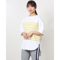 TIGORA/ティゴラ TIGORA レディース 半袖Tシャツ ヘビーウェイトコットン半袖ボーダーTシャツ TR－9C2123TS/507102414