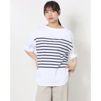 TIGORA/ティゴラ TIGORA レディース 半袖Tシャツ ヘビーウェイトコットン半袖ボーダーTシャツ TR－9C2123TS/507102415