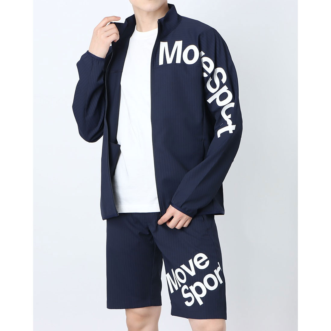 【新品】DESCENTE クロス半袖ジャケット・クロスクロップドパンツ上下セット 新品】DESCENTE クロス半袖ジャケット・クロスクロップドパンツ