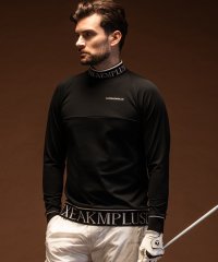 LUXEAKMPLUS/リュクスエイケイエムプラス LUXEAKMPLUS ゴルフ 軽量ヘムロゴモックネックロングTシャツ/507102786