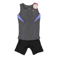 arena /アリーナ arena レディース 水泳 フィットネス水着 大きめカラースナップ付きセパレーツ アルペン限定カラー LAR－1241W 【返品不可商品】 (ブラッ/507103187