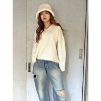 EGOIST/エゴイスト EGOIST Vネックロングシャギーニットトップス/507103440