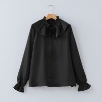 ROYAL PARTY LABEL/ロイヤル パーティー レーベル ROYAL PARTY LABEL サテンフリル衿ブラウス/507103795