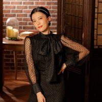 ROYAL PARTY LABEL/ロイヤル パーティー レーベル ROYAL PARTY LABEL チュールボリュームボウタイブラウス/507103798