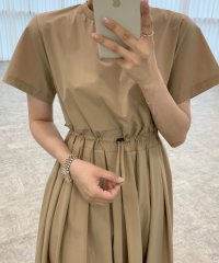 VitaFelice/ヴィータフェリーチェ VitaFelice ウエスト プリーツ ロング ワンピース/507103872