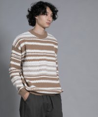 aimoha/アイモハ aimoha aimoha men Chic Striped Knit Pullover/507103947