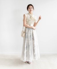 RANDA/ランダ RANDA ニットドッキングチュールレイヤードワンピース/507104725