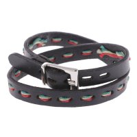 ITALICO/イタリコ ITALICO 2重巻き ハンドメイド レザーブレス 牛革 ステッチ入りブレスレット/507108031
