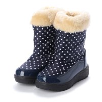Anywalk/エニーウォーク Anywalk キッズ ファー付き 防寒ブーツ スノーブーツ ジュニア キッズ ガールズ 子供 ドット柄タイプ aw_16041/507108335