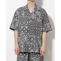 TIGORA/ティゴラ TIGORA メンズ 半袖シャツ 撥水ペイズリープリント半袖シャツ TR－9A1013HS/507108418