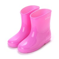 K's PLUS/ケーズプラス K's PLUS キッズ ショート レインブーツ レインシューズ 長靴 雨靴 完全防水 幅広 防滑 シンプル かわいい パステル デコレーションブ/507108599