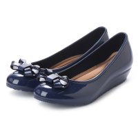 Angel fit/エンジェルフィット Angel FiT レディース レインシューズ パンプス レインパンプス OL 通勤 晴雨両用 完全防水 エナメル調 ラウンドトゥ ウェッジ/507108990