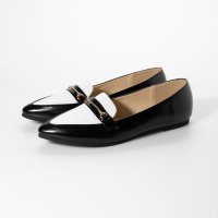 Angel fit/エンジェルフィット Angel FiT レディース フラットパンプス ポインテッドトゥ バレエシューズ af_20442 (BROWN SMOOTH)/507109386