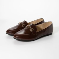 Angel fit/エンジェルフィット Angel FiT レディース フラットパンプス ラウンドトゥ バレエシューズ af_20443 (BROWN SMOOTH)/507109395