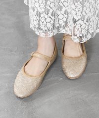 grandfleur/グランドフルール grandfleur 【21.5cm～26.5cm】スクエアトゥベルト付きフラットパンプス/507109509
