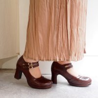 BY ASHINAGAOJISAN/バイアシナガオジサン by あしながおじさん おでこ靴の新定番！厚底ストラップパンプス/507109538