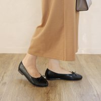 masyugirl/マシュガール masyugirl 【4E幅広・大きいサイズ】ラウンドトゥリボン付きフラットバレエシューズ/507110001