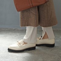 masyugirl/マシュガール masyugirl 【4E幅広・大きいサイズ】ビットモチーフ厚底ローファー/507110139