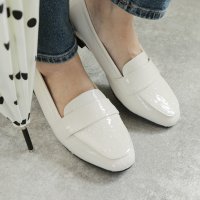masyugirl/マシュガール masyugirl 【4E幅広・大きいサイズ】スクエアトゥマニッシュローファー/507110141