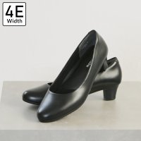 masyugirl/マシュガール masyugirl 【4E幅広・大きいサイズ】かかとクッション付きプレーントゥのフォーマルパンプス/507110152