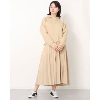 TIGORA/ティゴラ TIGORA レディース ワンピース プリーツドッキングワンピース TR－9C2811OP/507111607