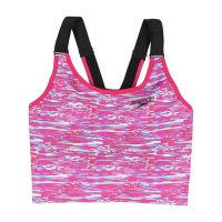 speedo/スピード speedo レディース 水泳 フィットネス水着 BreaksAcross GP Medium Top_ブレイクスアクロスグラフィックミディアムトップ/507112099