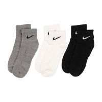 NIKE/ナイキ NIKE レディース ソックス 靴下 3P エブリデイ クッション クウォーター ソックス SX7667 (マルチカラー)/507112416