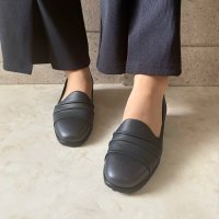 HERMOSA/エレモーサ HERMOSA 【日本製】【ゆったり3E幅】【軽量】【柔らか本革】異素材コンビコンフォートパンプス/507113250