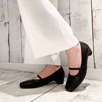 BLANC / BLEU/ブランブルー blanc/bleu【日本製】【本革】【サイレントヒール】【抗菌防臭】ふかふかインソール ストラップパンプス 3cmヒール/507113284