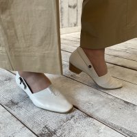 BLANC / BLEU/ブランブルー blanc/bleu 【日本製】【本革】【軽量】【3E幅】ふかふかインソール 2wayストラップ パンプス/507113333