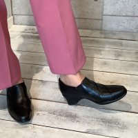 HERMOSA/エレモーサ HERMOSA 【日本製】柔らか本革　軽量 らくらく ヒールアップブーティ/507113550