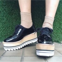 Jeffrey Campbell/ジェフリーキャンベル Jeffrey Campbell シャークソール厚底レースアップシューズ/507113574