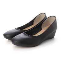 O.G.A/オージーエー O.G.A OGA レディース パンプス ストレッチ ウェッジヒール 日本製 8030 (ブラック)/507113649