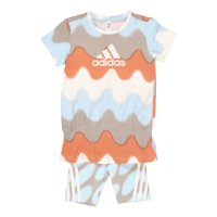 adidas/アディダス adidas ジュニア Tシャツハーフパンツセット LK MMK セットアップ IC3665/507114023