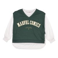 MARVEL/マーベル MARVEL 長袖Tシャツ 裏毛ベスト付ロングTシャツ MV－9C46092TJG/507114029