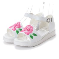 Carissimo alte/カリシモアルテ Carissimo alte 花柄デザイン レザーサンダル/507115981