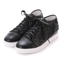 Carissimo alte/カリシモアルテ Carissimo alte 金糸ボタニカルデザイン 紐スニーカー/507115991
