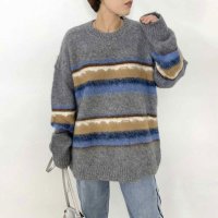 CRB/シーアールビー CRB モヘア柄チュニック/507116633