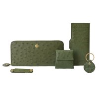 BARCOS/バルコス BARCOS GLウォレット オーストリッチレザーラウンド型財布＜リッコR＞<br><br>/507116786