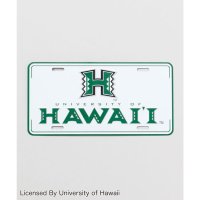 KAHIKO/【Kahiko】University of Hawaii ハワイナンバープレート ホワイト×グリーン/507117298