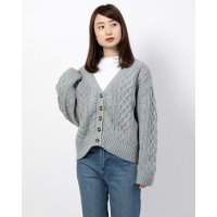 Nachu&Diary/ナチュアンドダイアリー Nachu & Diary ケーブル Vネック カーディガン カーディガン/507117342