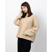 Nachu&Diary/ナチュアンドダイアリー Nachu & Diary ケーブル編み ニット トップス/507117353
