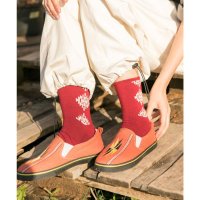 CAYHANE/【チャイハネ】ノマディミドルソックス23－25cm ワイン/507117778
