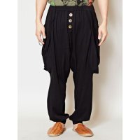 CAYHANE/【チャイハネ】ジャージ変形MEN'Sサルエルパンツ ブラック/507118294
