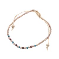 CAYHANE/【チャイハネ】ウッドビーズMEN'Sアンクレット キャメル/507119096